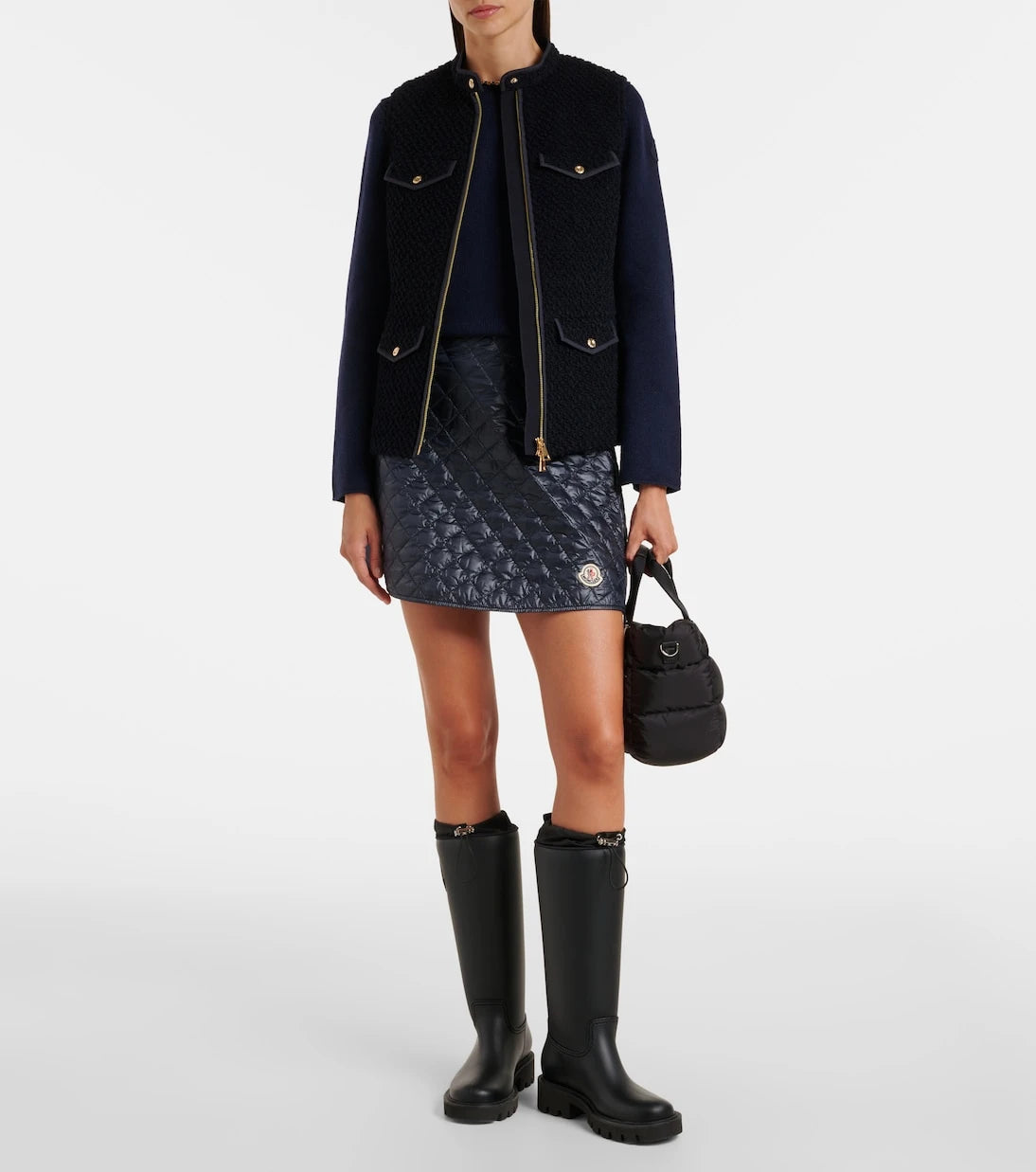 Moncler - Virgin wool bouclé vest