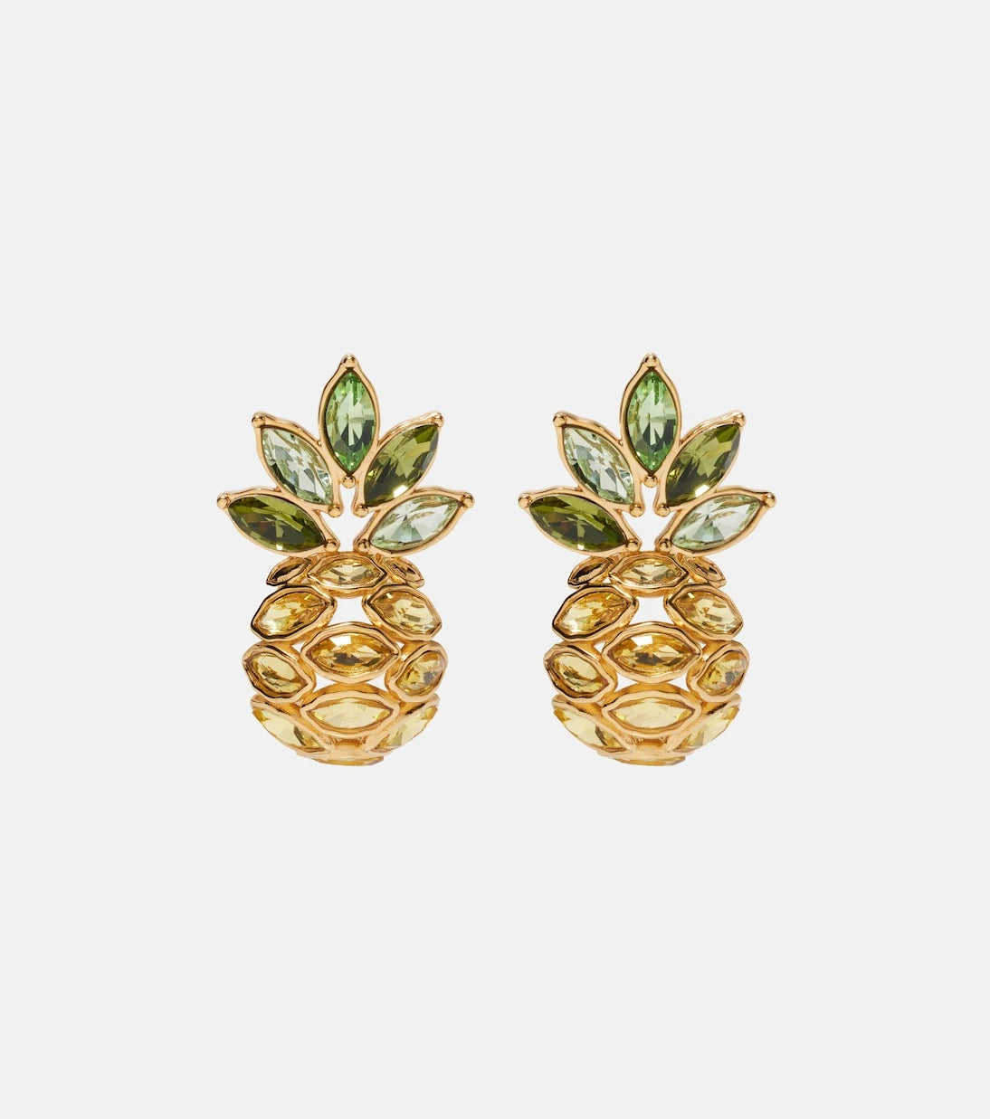 Oscar de la Renta - Pineapple embellished earrings