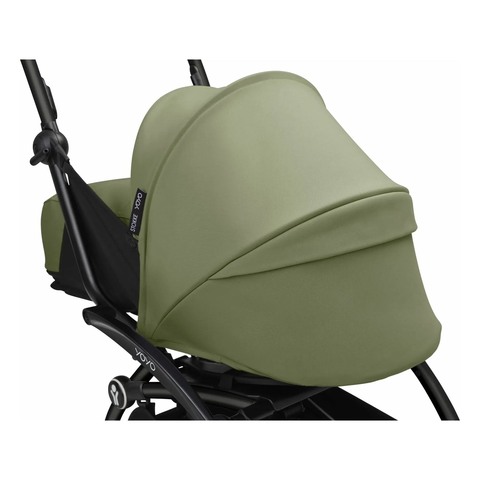 Stokke® - YOYO³ 0+ newborn stroller Black frame | Olive