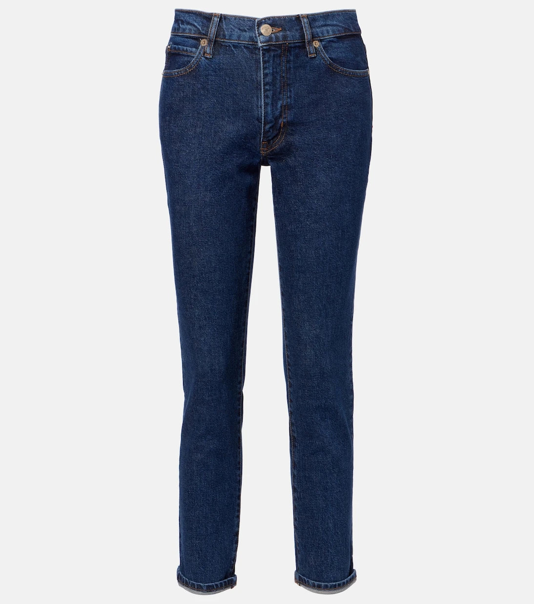 Frame - Borrowed cropped straight jeans