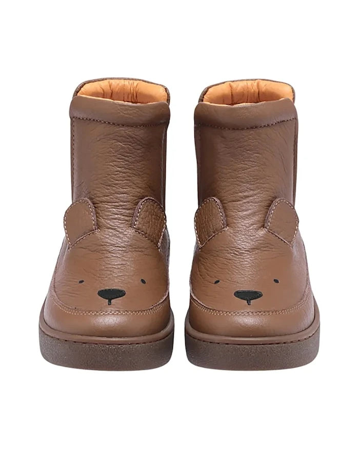 Donsje Thuru Classic Boots Bear Çocuk Deri Kışlık Botlar
