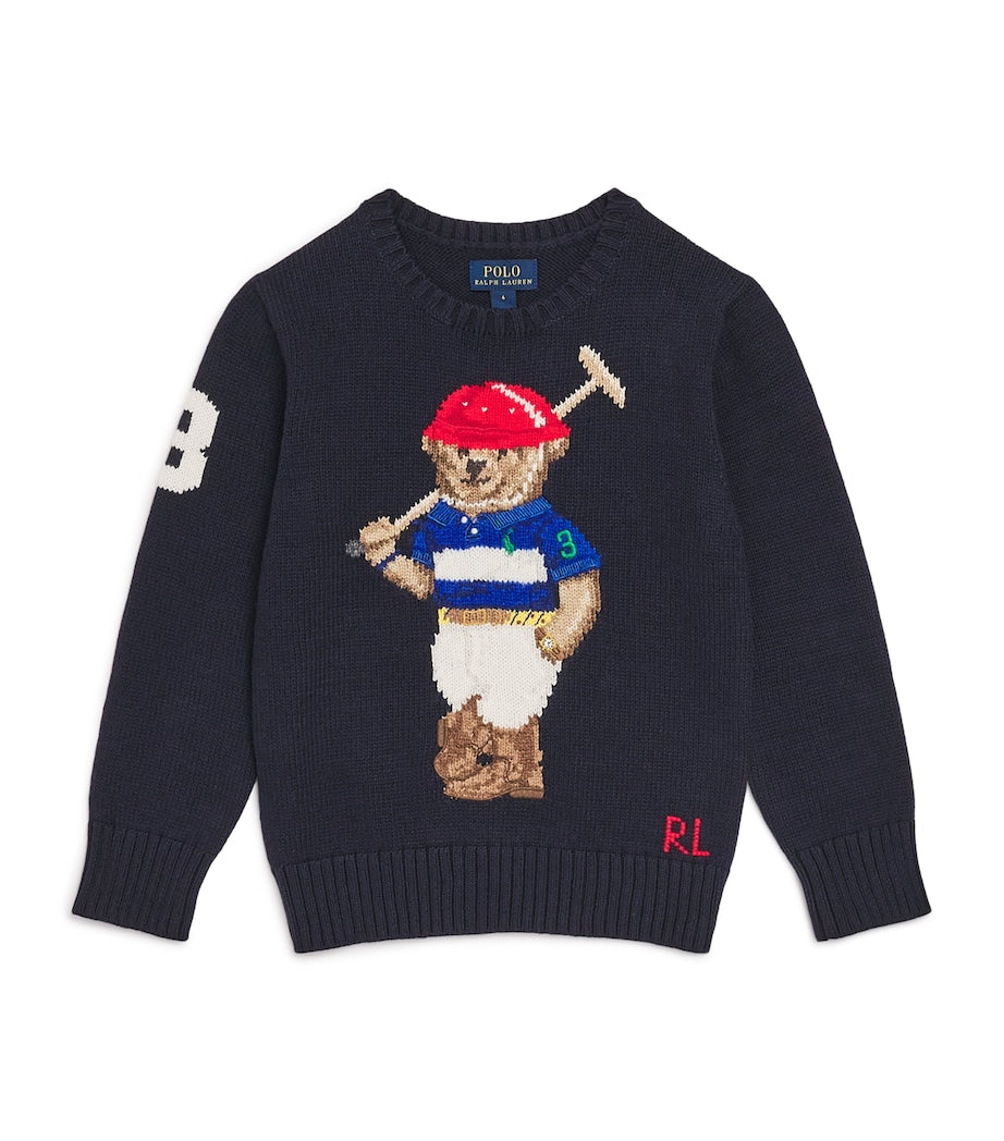 Ralph Lauren Kids Cotton Polo Bear Sweater (6-14 Years)