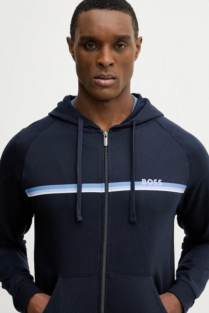 BOSS erkek pamuklu ev içi sweatshirt Authentic Jacket H