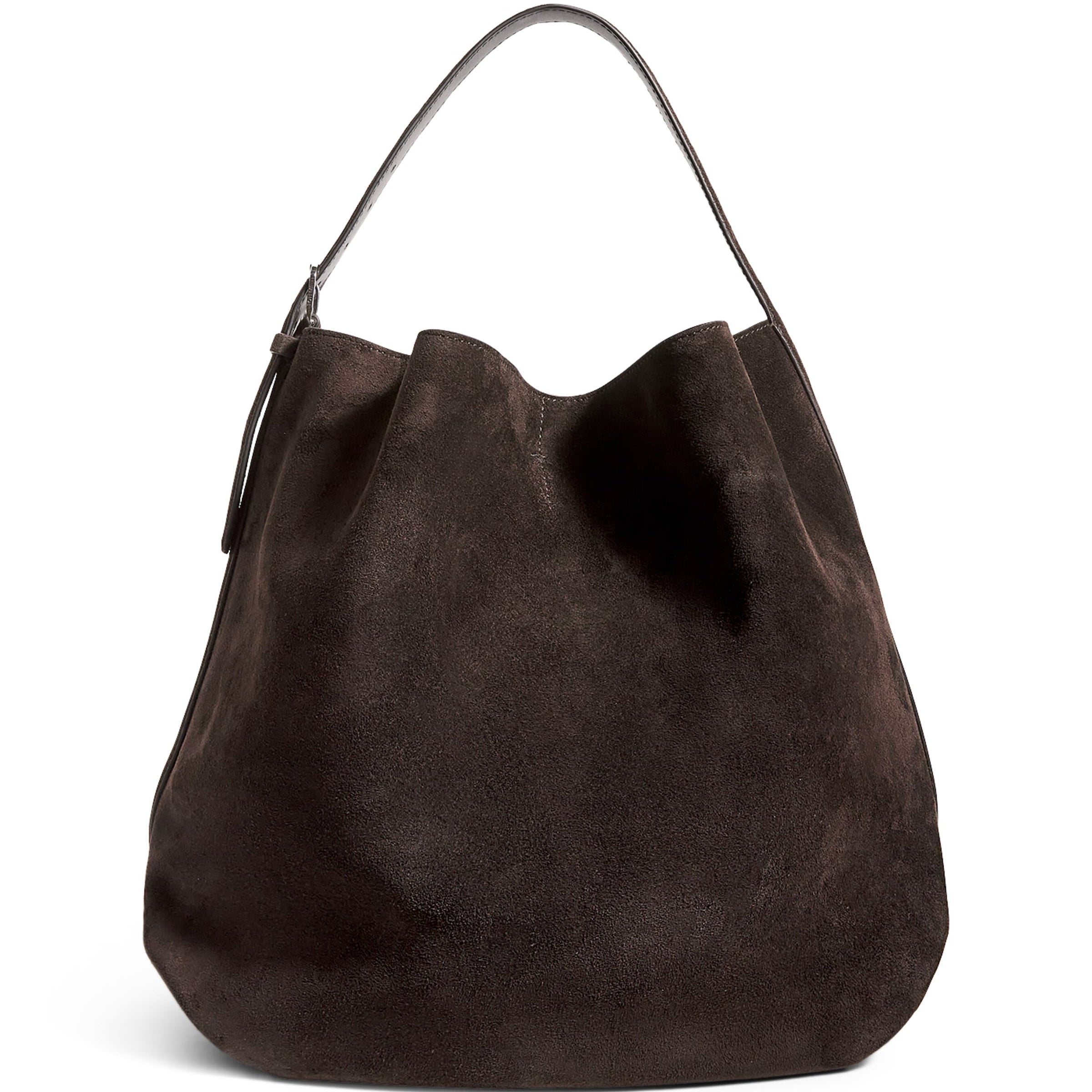 Toteme Brown Suede Belted Tote Bag