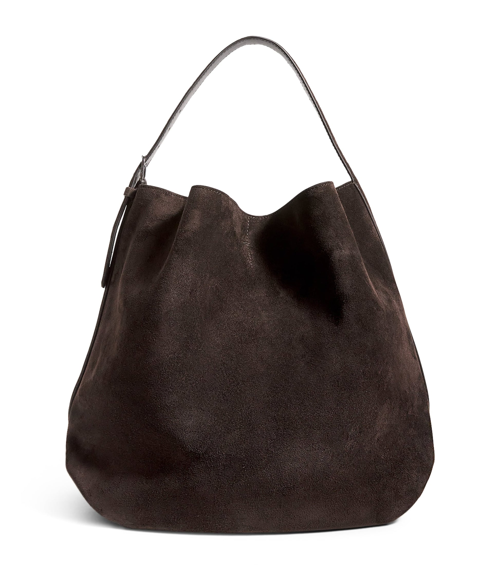 Toteme Brown Suede Belted Tote Bag
