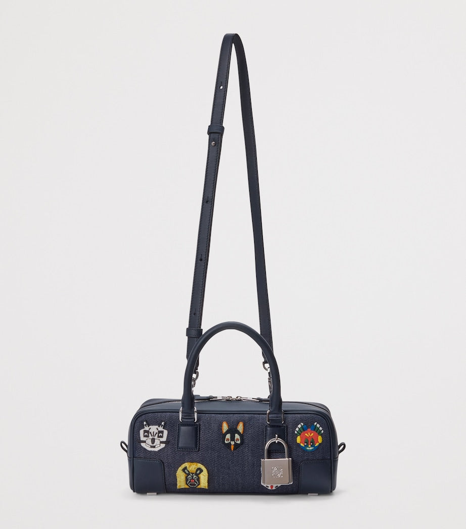 LOEWE x Louis Wain Denim Amazona 23 Top Handle Bag
