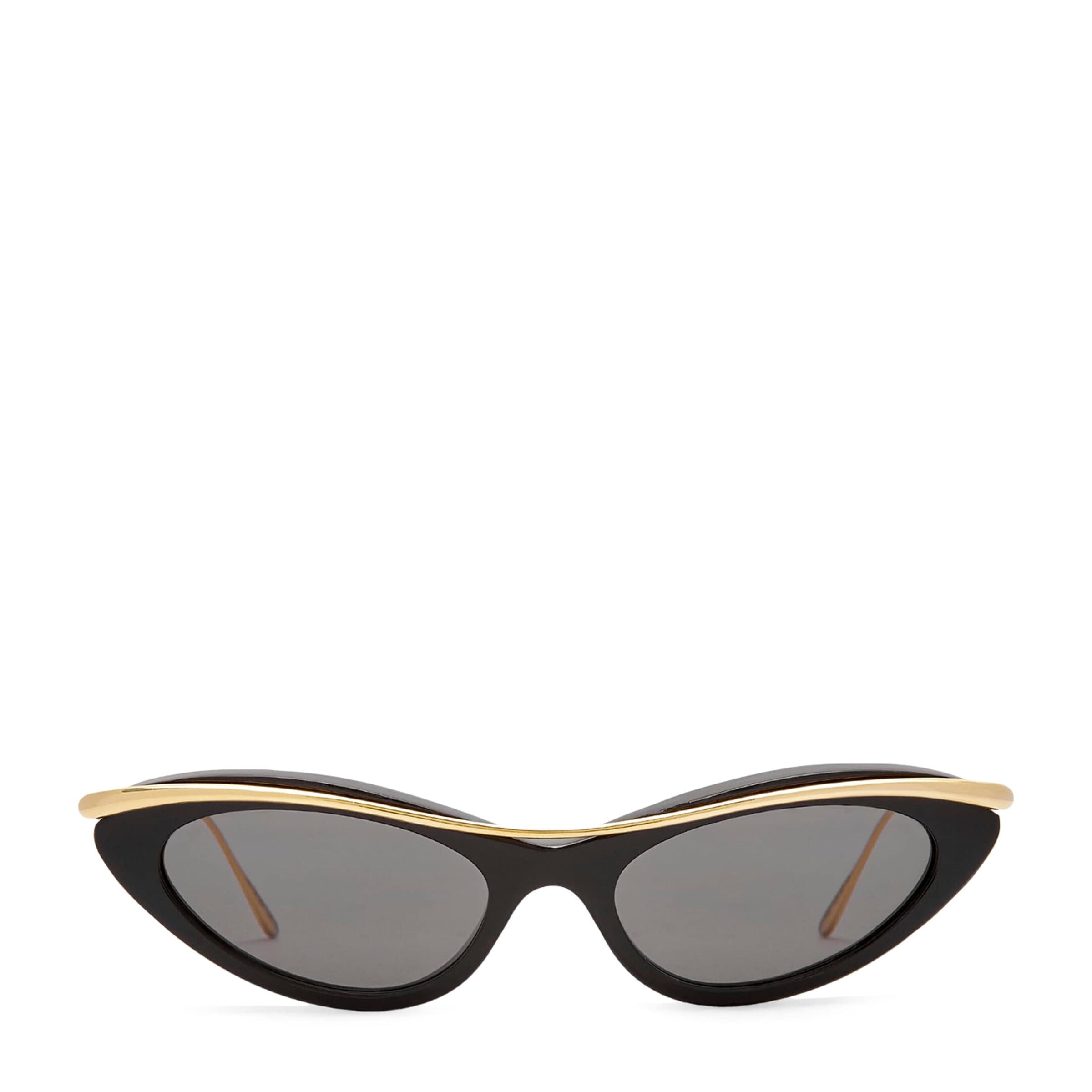 Black Whirl Cat Eye Sunglasses