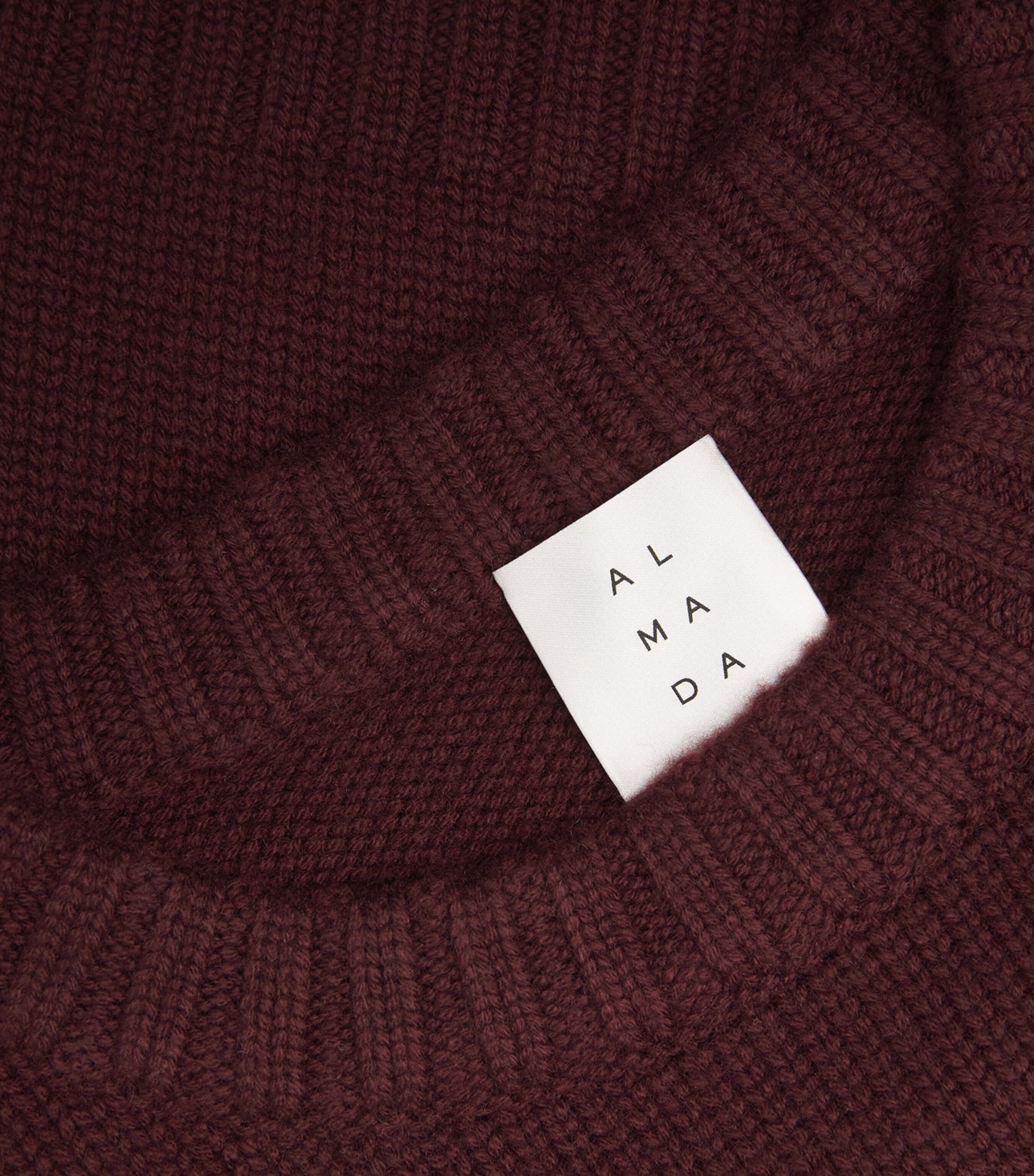 Almada Label Burgundy Cashmere Cru Sweater