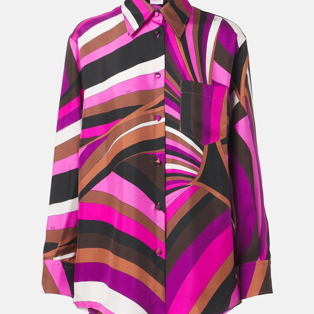 Pucci - Iride silk twill shirt