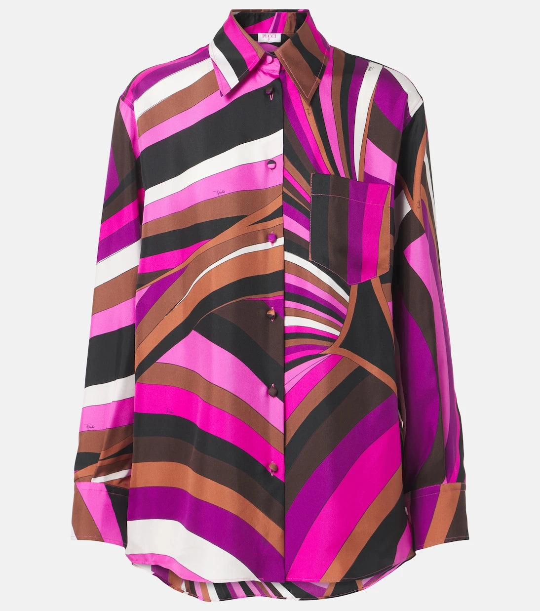 Pucci - Iride silk twill shirt