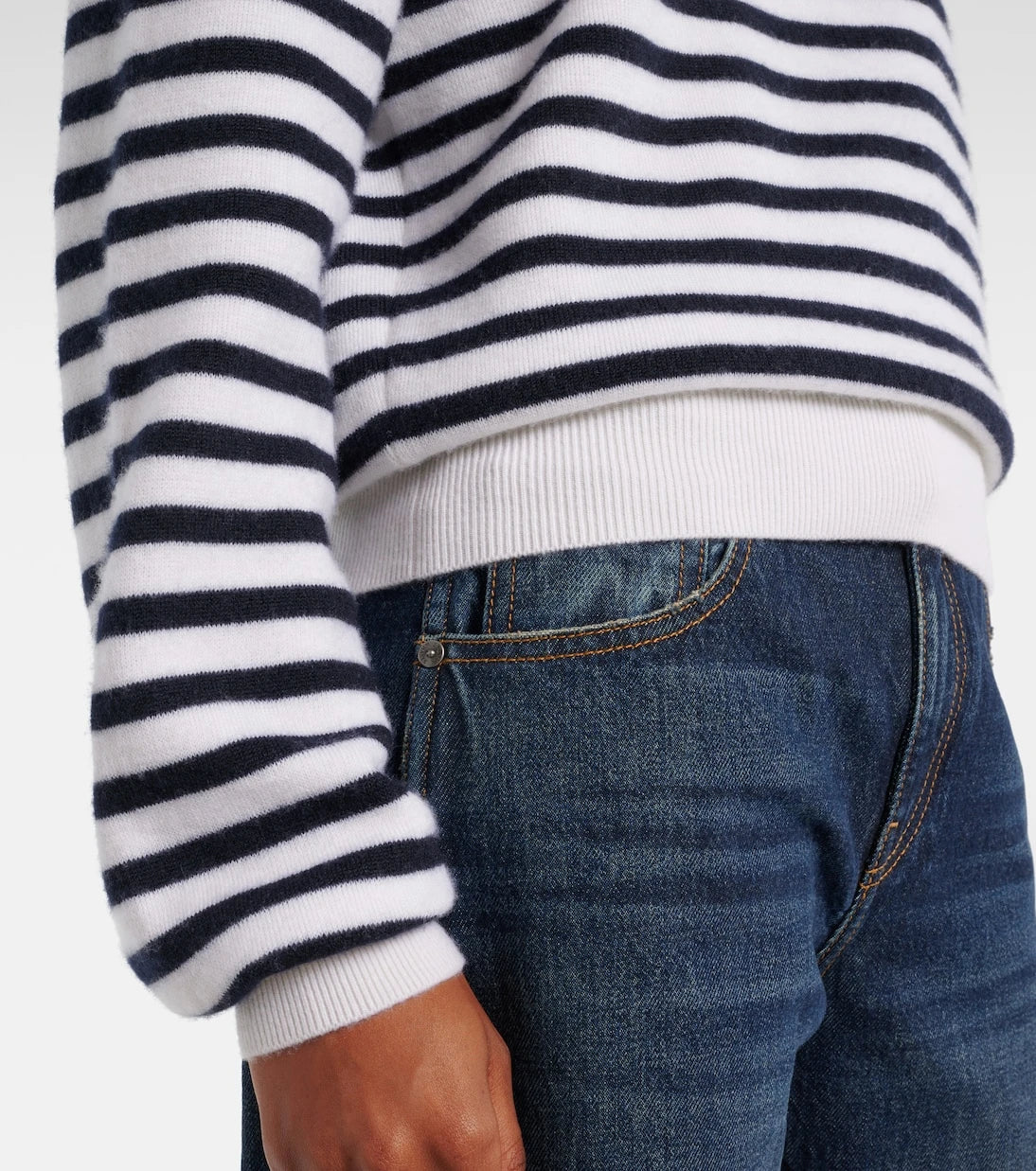 Khaite - Viola striped cashmere-blend sweater