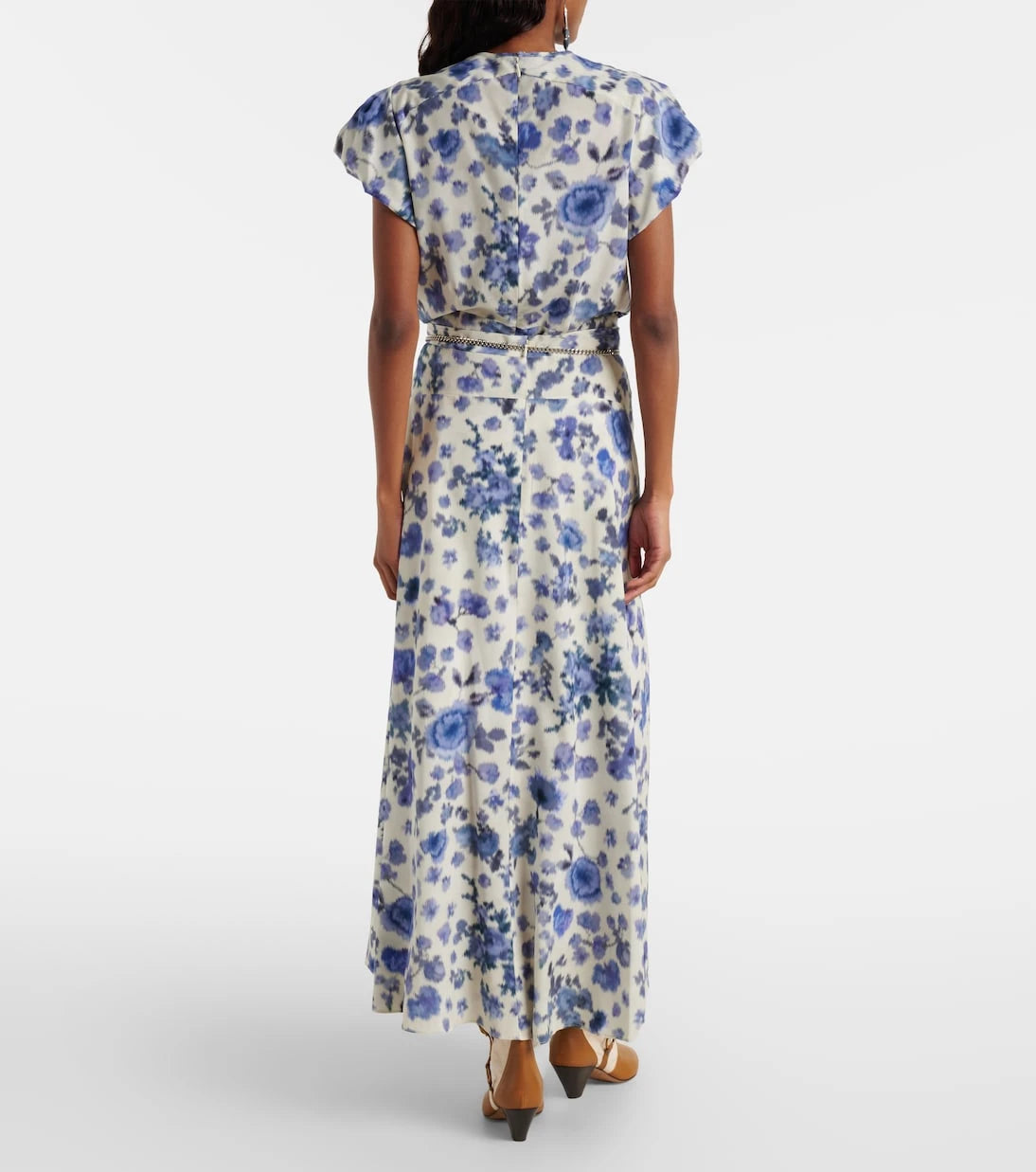 Isabel Marant - Sakura floral silk-blend midi skirt