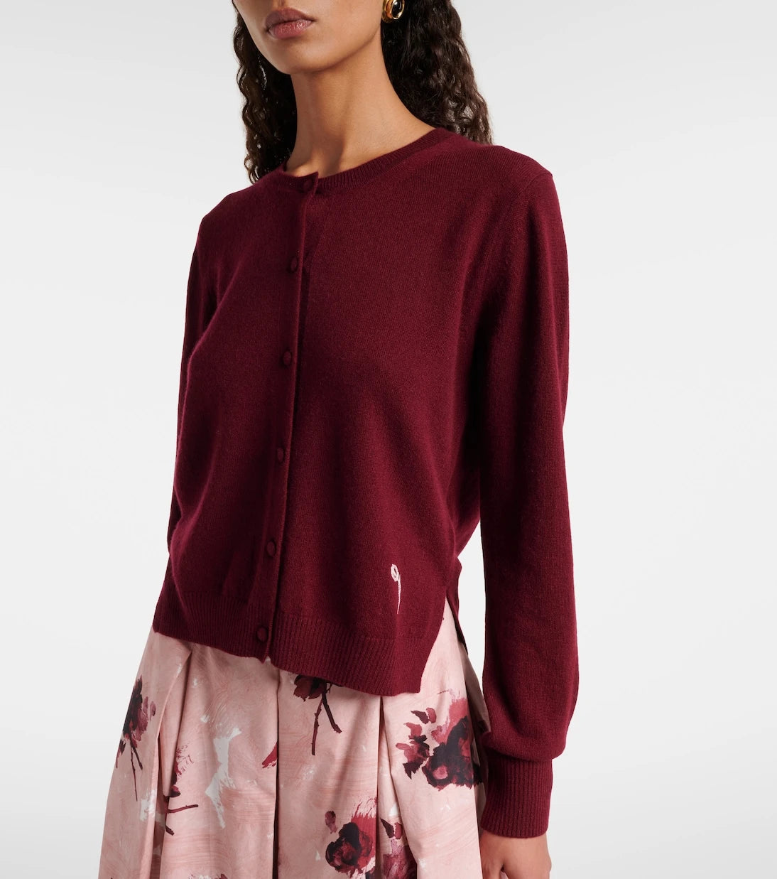 Erdem - Embroidered cashmere and wool cardigan