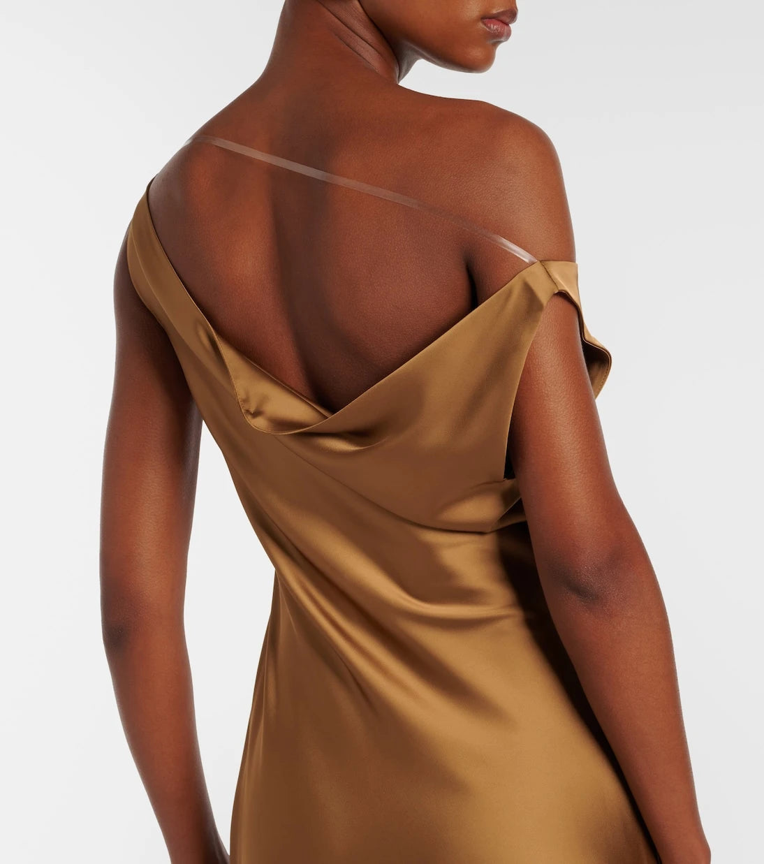 Norma Kamali - Maria crêpe satin midi dress