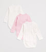 Petit Bateau Set of 3 Organic Cotton Bodysuits (1-12 Months)