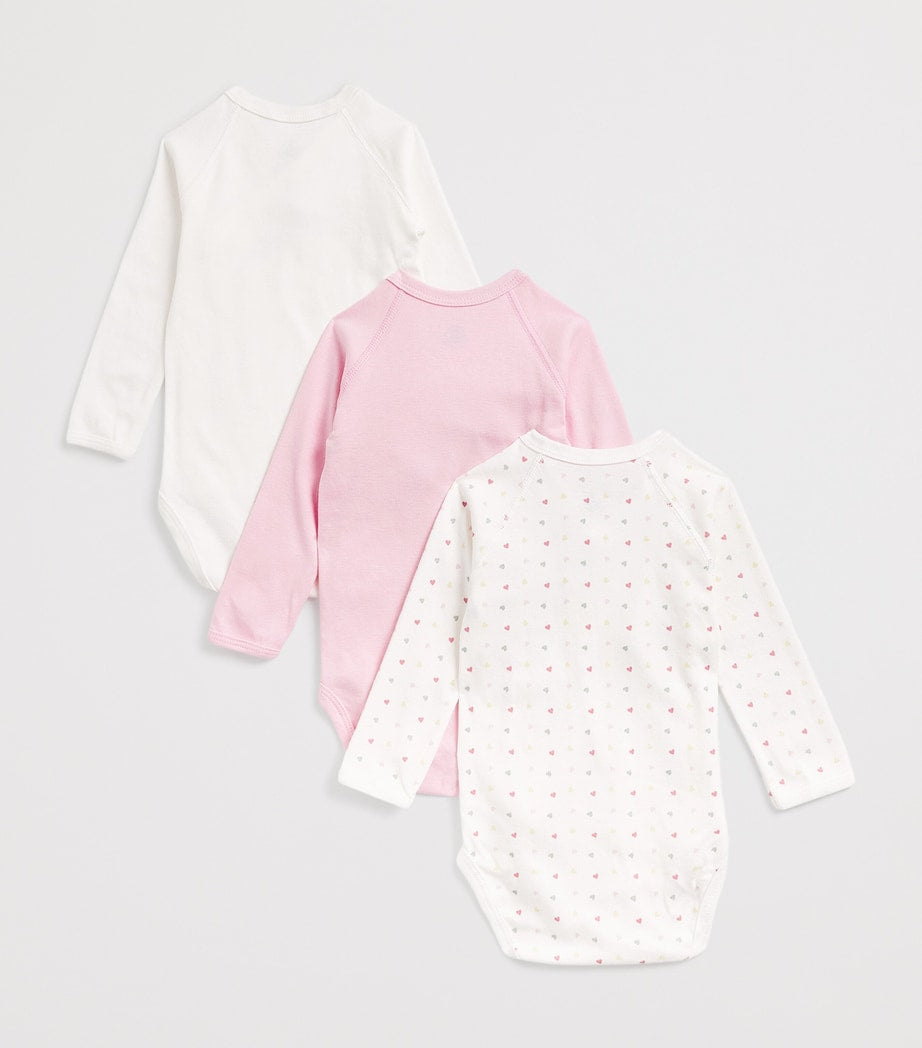 Petit Bateau Set of 3 Organic Cotton Bodysuits (1-12 Months)
