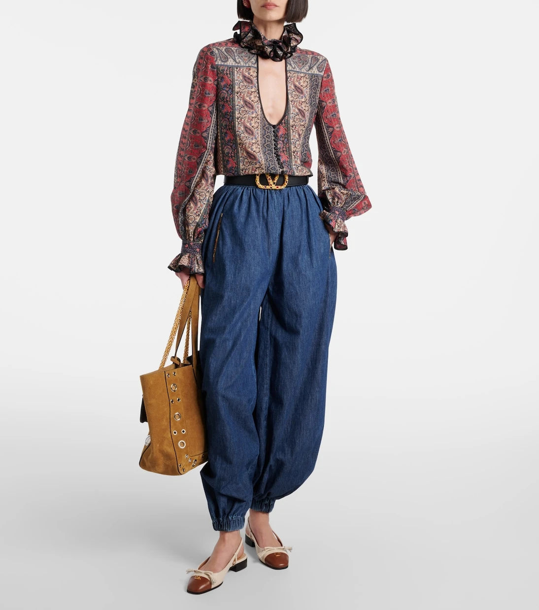Valentino - Paisley cotton muslin blouse
