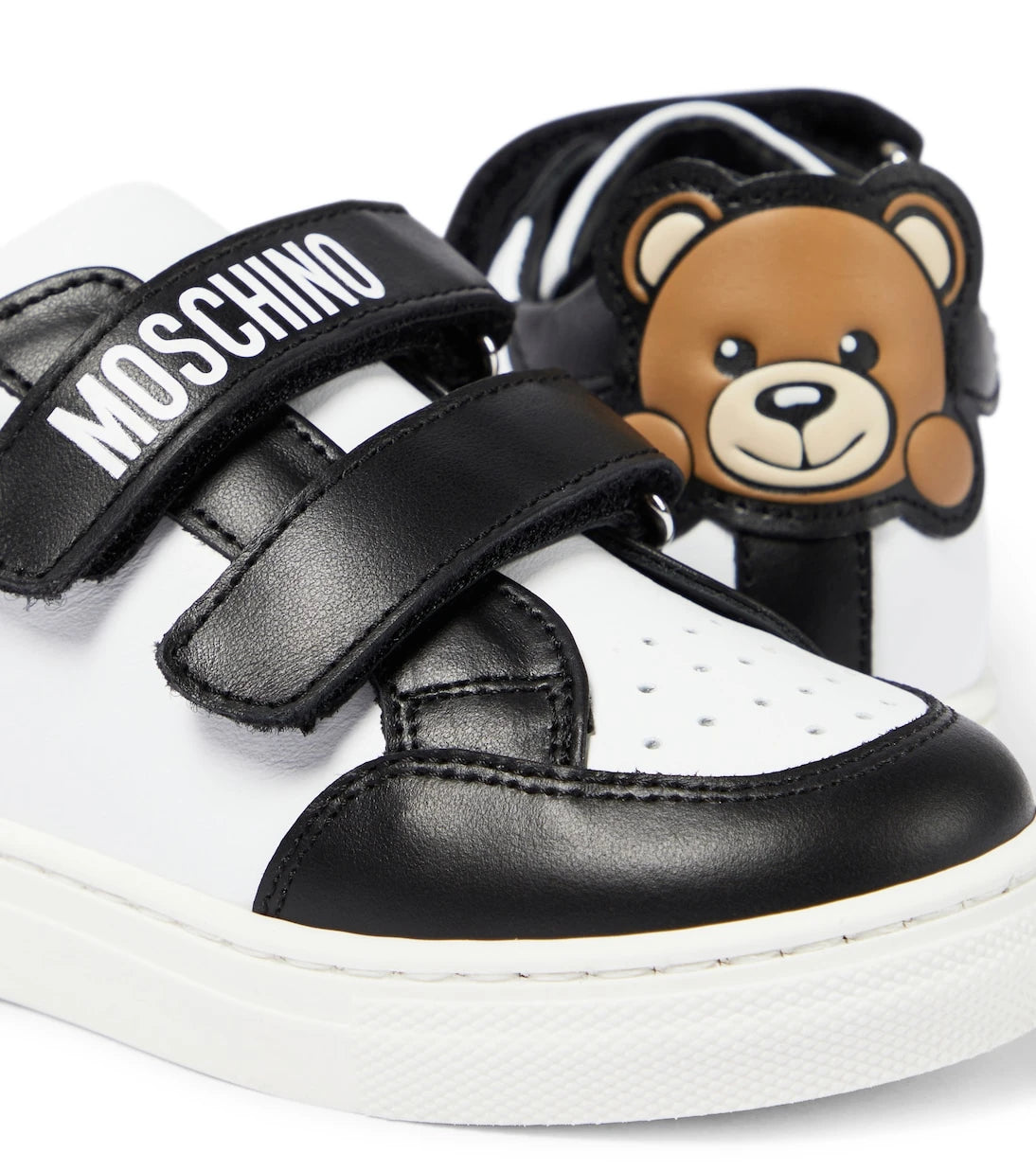 Moschino Kids - Teddy Bear leather sneakers