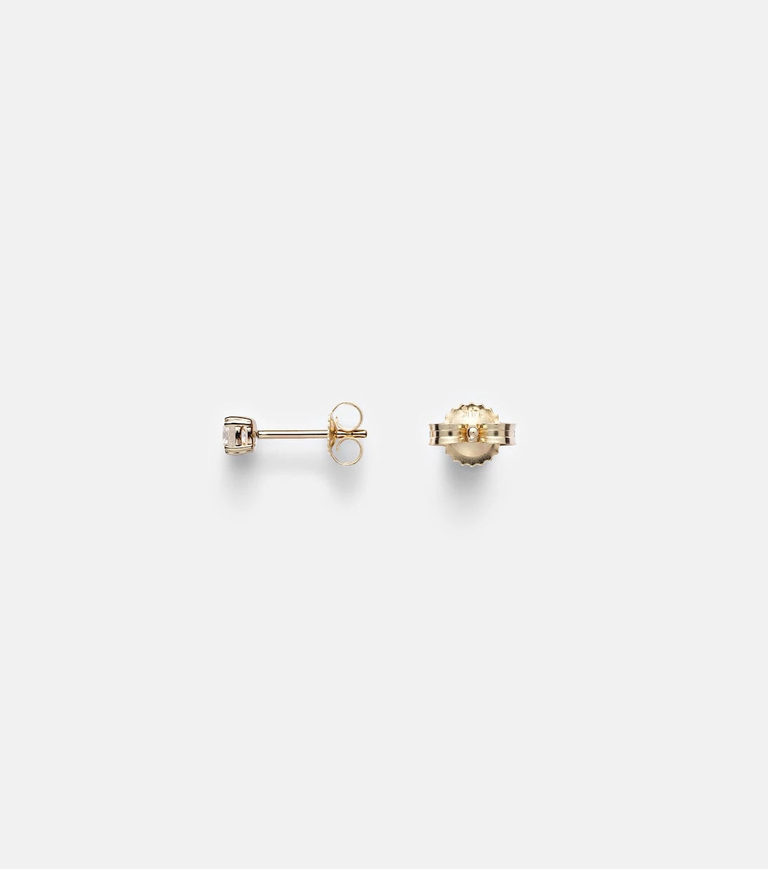 Stone and Strand - 14kt gold earrings with diamonds