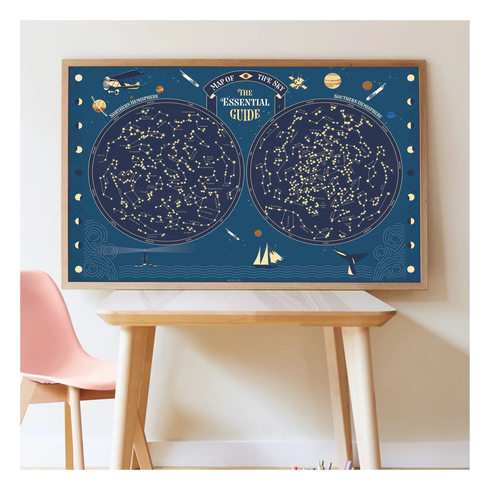 Poppik - Constellation Poster + Stickers