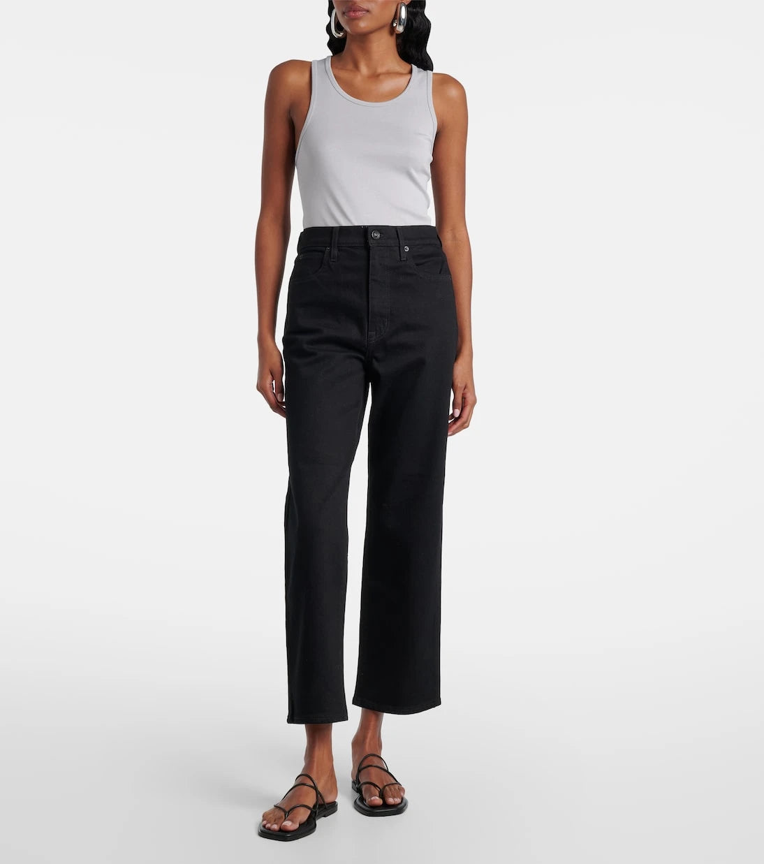 Slvrlake - London mid-rise cropped straight jeans