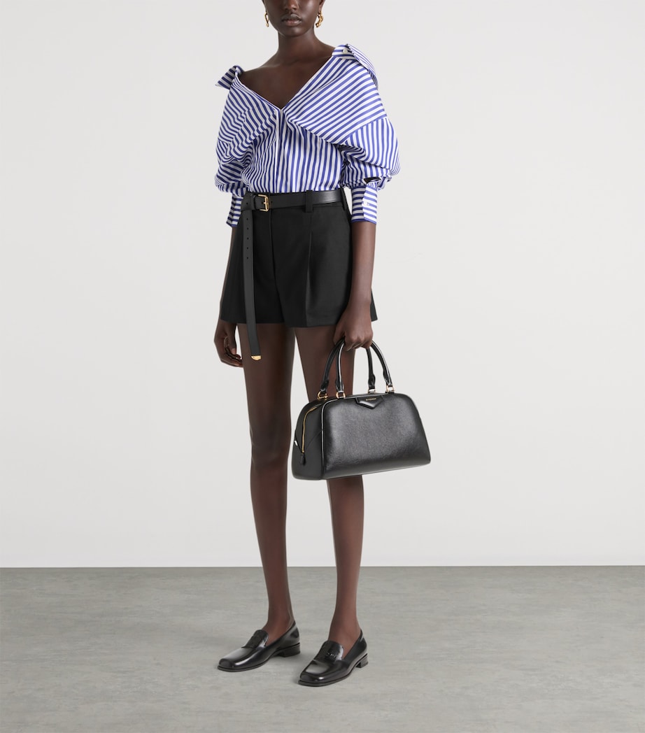 Givenchy Leather Antigona Cube East-West Top-Handle Bag