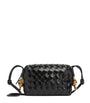Bottega Veneta Black Mini Leather Loop Camera Bag
