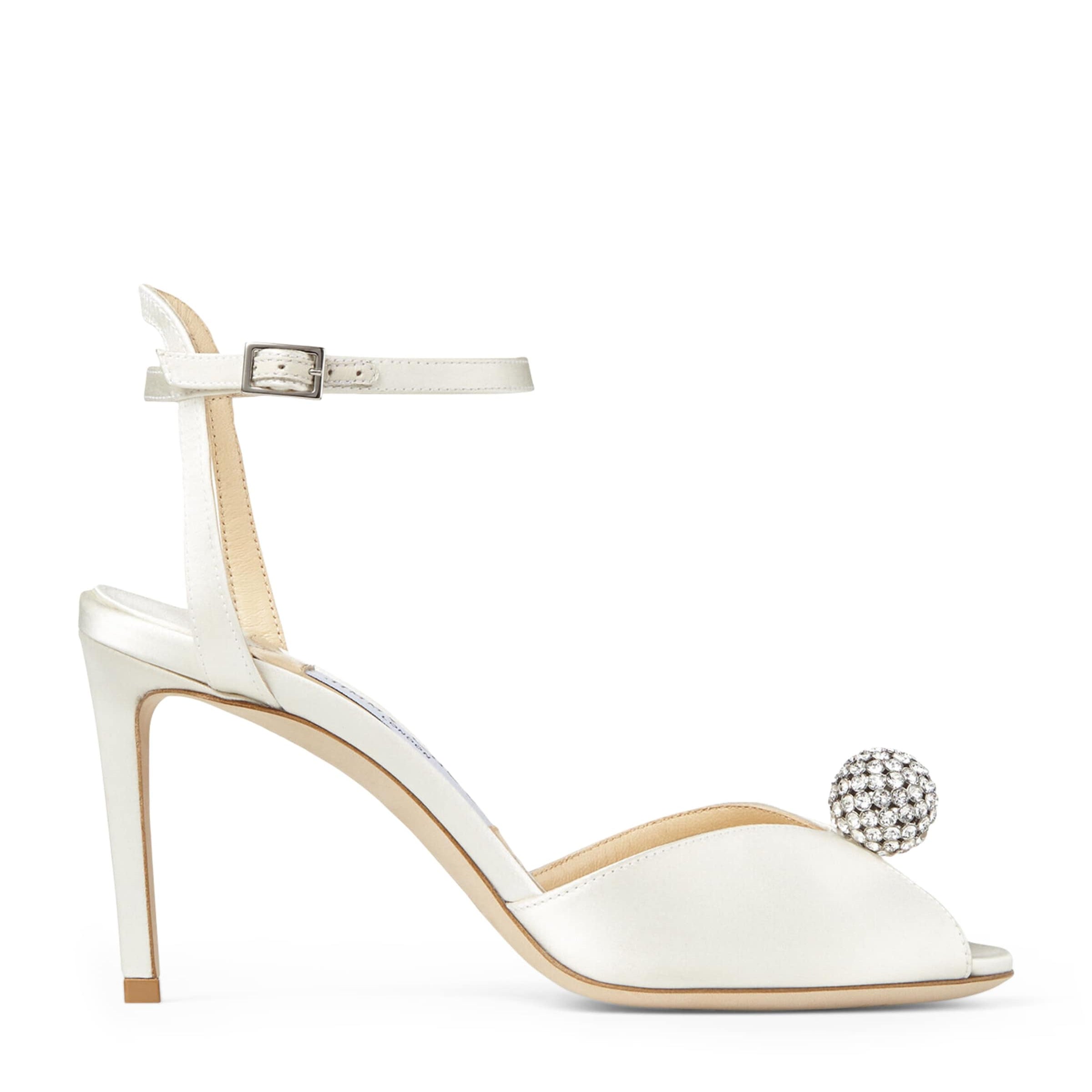 Ivory Sacora 85 Satin Sandals