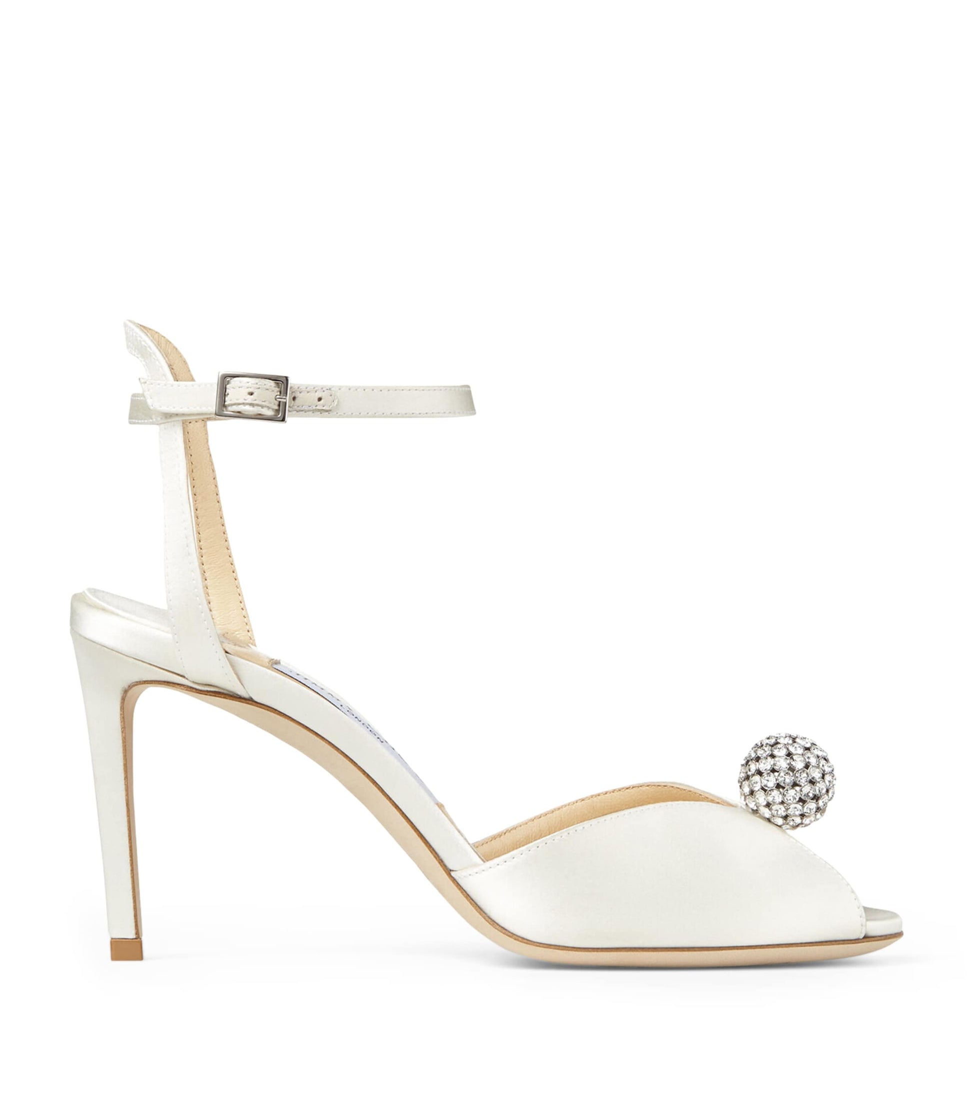 Ivory Sacora 85 Satin Sandals