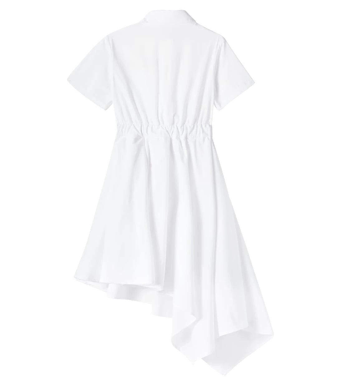 Balmain Kids - Logo asymmetric cotton shirt dress