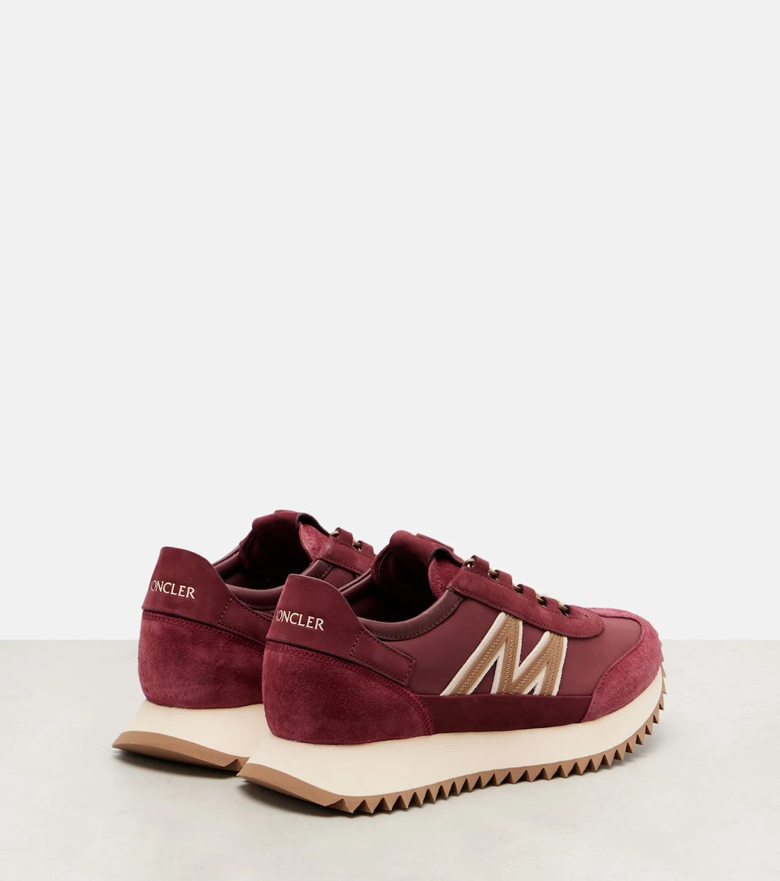 Moncler - Pacey2 suede-trimmed sneakers