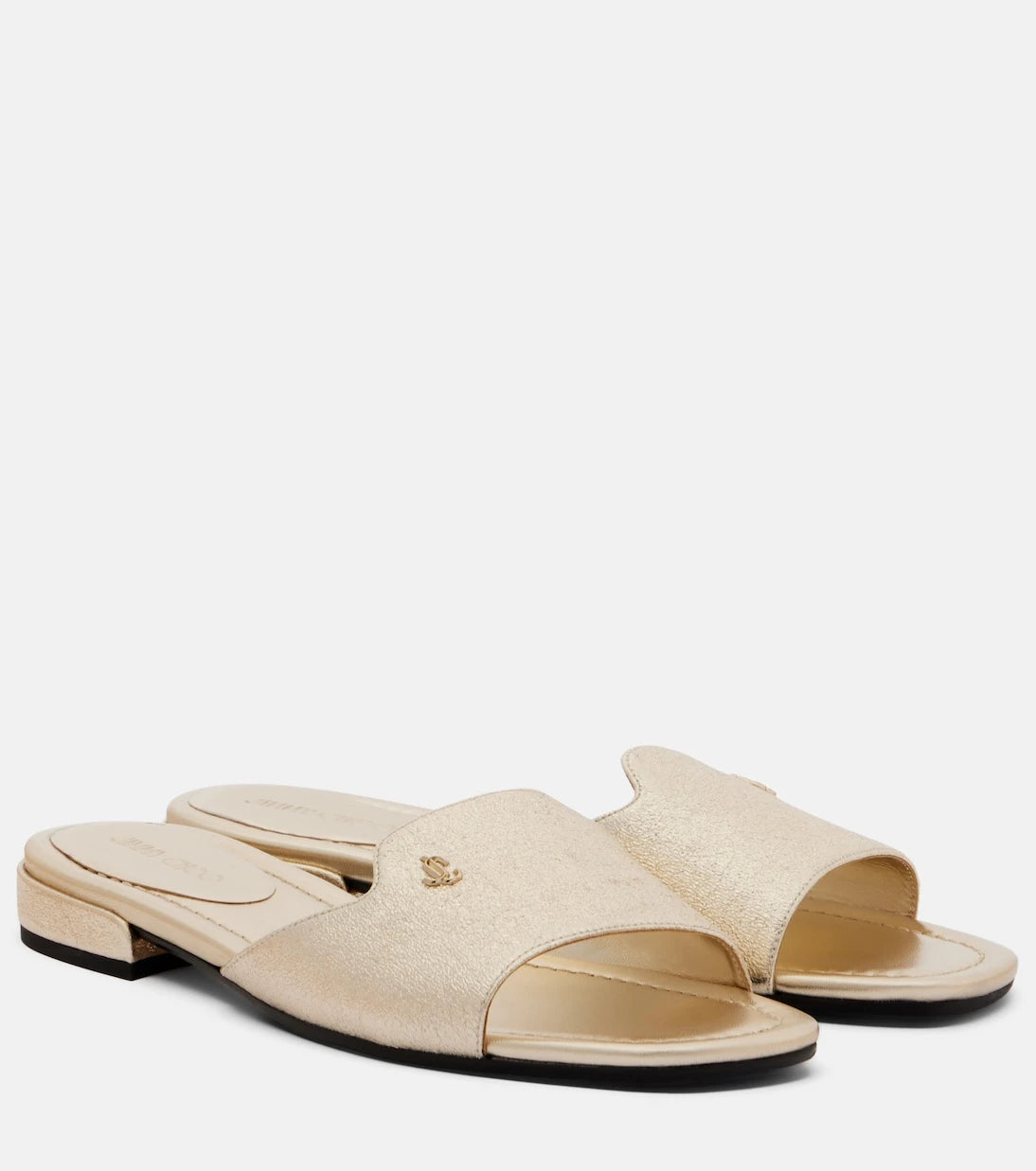 Jimmy Choo - Dina leather slides