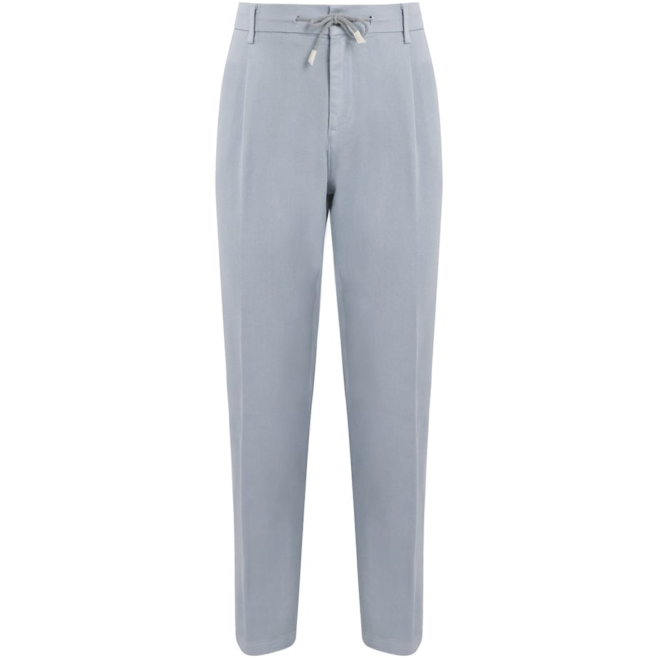 Eleventy Blue Wool-Cashmere Trousers