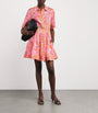 Maje Multi Floral Mini Shirt Dress