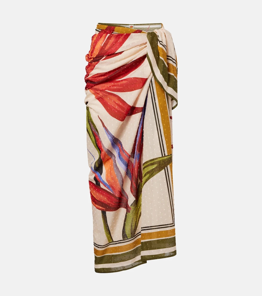 Farm Rio - Strilitzia floral cotton beach cover-up