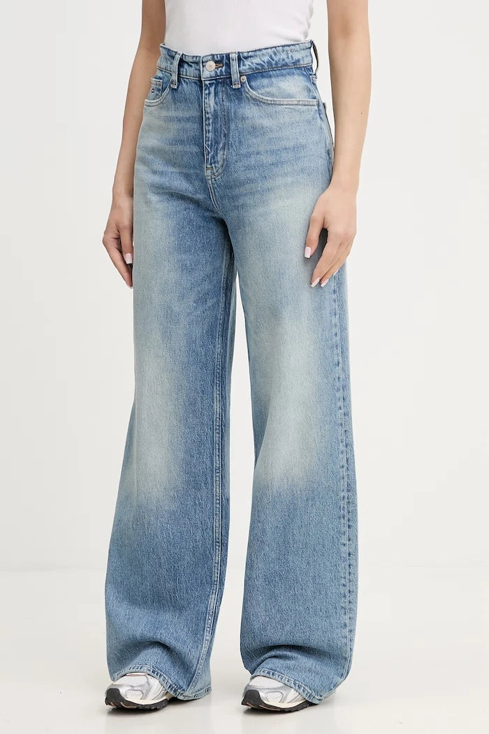 Tommy Jeans Дънки wide leg дамски