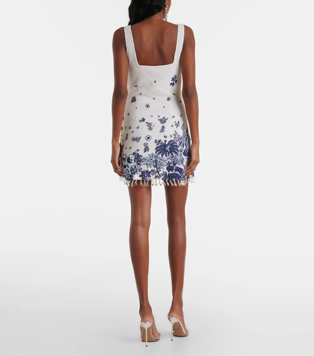 Staud - Le Sable fringed beaded minidress