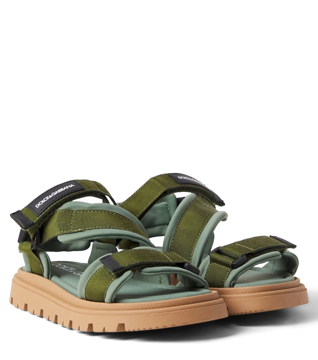 Dolce&Gabbana Kids - Logo grosgrain sandals