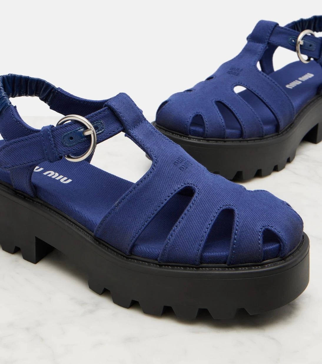 Miu Miu - Platform slingback sandals