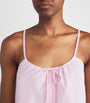 Skims Pink Stretch-Cotton Poplin Sleep Tank Top