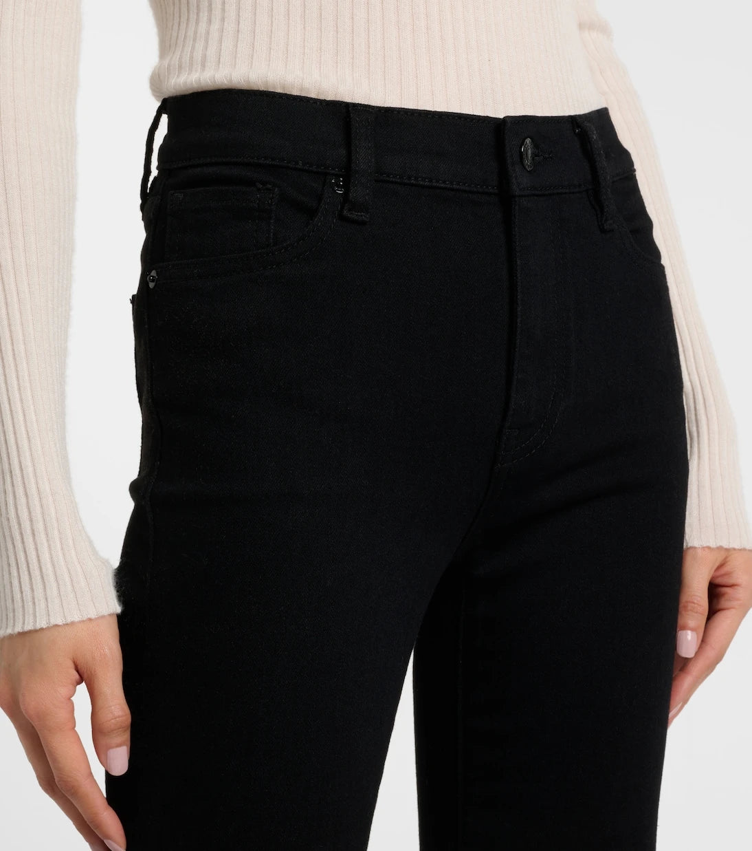 Frame - Icon mid-rise flared jeans