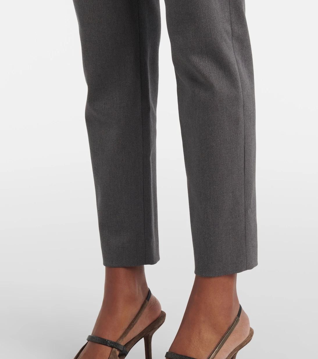 Brunello Cucinelli - Cotton-blend slim pants