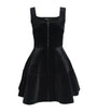 Maje Black Velvet Mini Dress