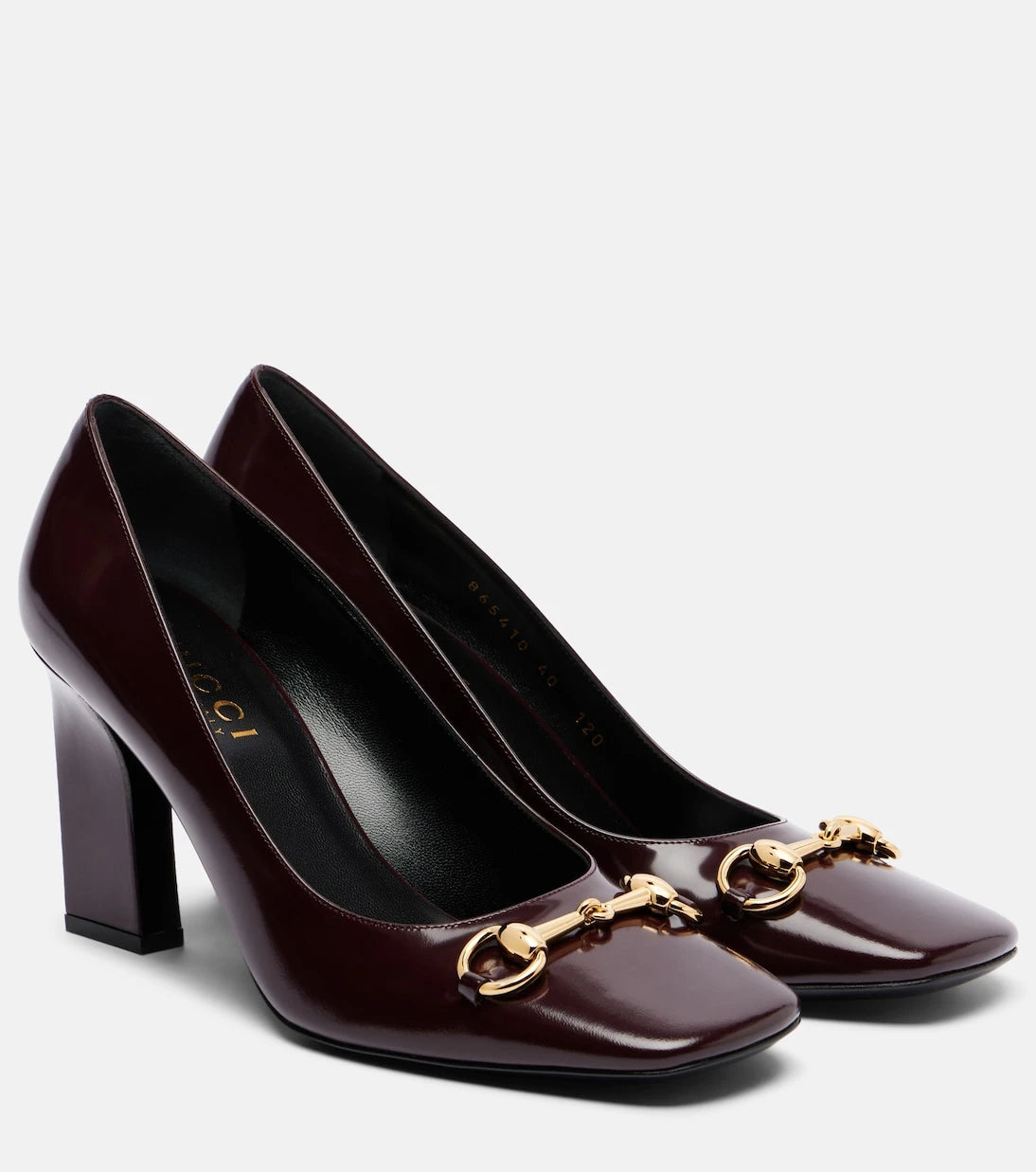 Gucci - Signora 85 Horsebit leather pumps