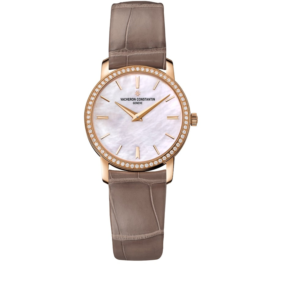 Vacheron Constantin Rose Gold and Diamond Traditionnelle Watch 30mm