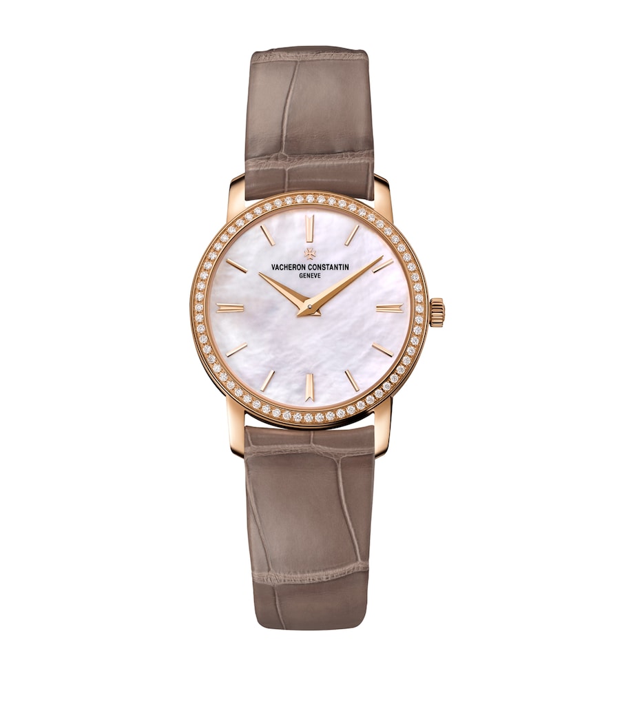 Vacheron Constantin Rose Gold and Diamond Traditionnelle Watch 30mm