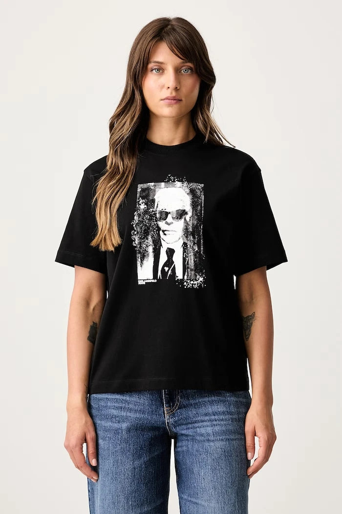 Karl Lagerfeld Jeans тениска дамска от памук