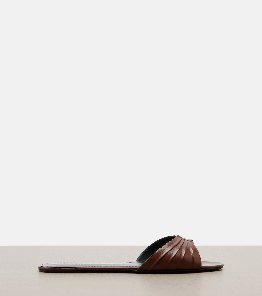 Saint Laurent - Babylone leather slides