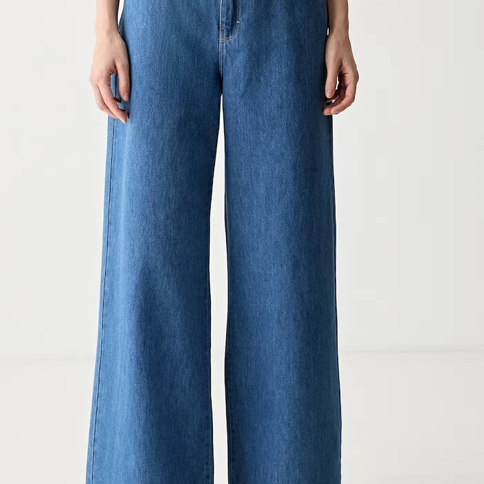 Karl Lagerfeld дънки wide leg дамски IKON