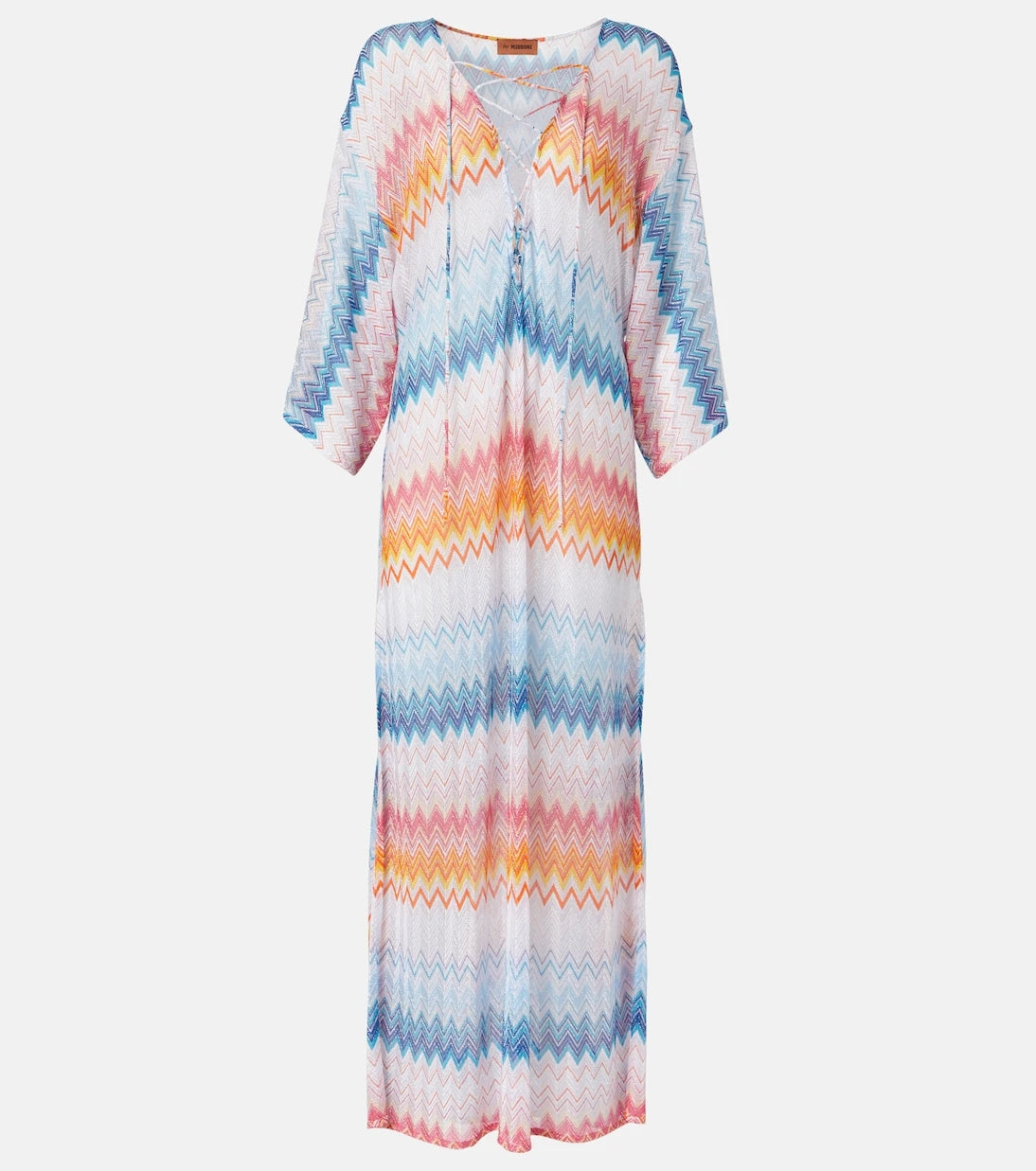 Missoni - غطاء شاطئ محبوك بتدرجات لونية